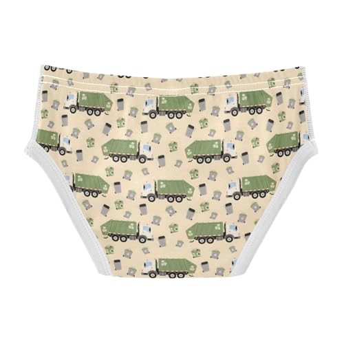 Garbage Truck Pattern Boys' Underwear 100% Cotton Boys' Briefs Soft Toddler Underwear2