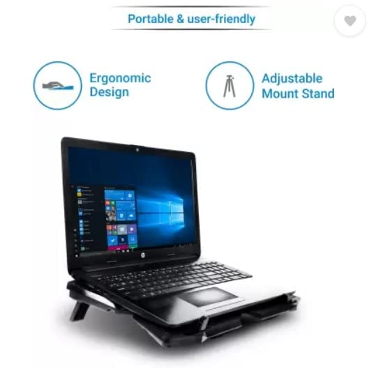 Image of (Refurbished) Flipkart SmartBuy FKCPK25 4 Fan Cooling Pad (Black)