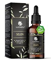 Luondu Selen Tropfen 200µg hochdosiert 50ml vegan & flüssig - 100 µg Selen pro Tropfen I Natriumselenit - Verpackung kann variieren
