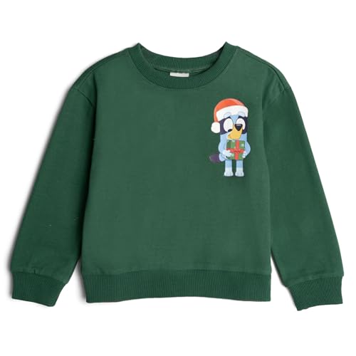 Image of Bluey Halloween Christmas Fleece Sweatshirt and Jogger Pants Outfit Set Toddler to Big Kid Sizes (2T - 10-12)