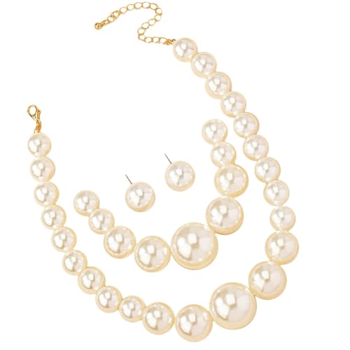 Shining Diva Latest Stylish Design Pearl Bracelet Earrings Combo ...