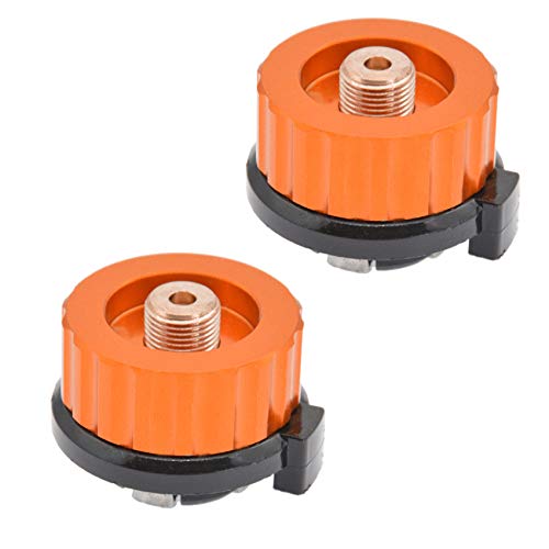 Preisvergleich Produktbild Adapter für GasKartuschen, Camping Gasadapter, Camping Gasherd Adapter, 2 STÜCKE Konverter Herd Anschluss Herd Brenner Adapter für Outdoor Camping Wandern Gasbrenner Camping Gasadapter