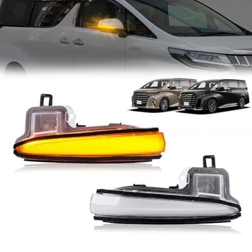 GemPro RAV4 PHV対応 50系 アルファード30系 ヴェルファイア30系 ドアミラー点滅ウインカートヨタ 対応 サイドミラー ウィンカー LED 純正交換 2個セット(クリア)