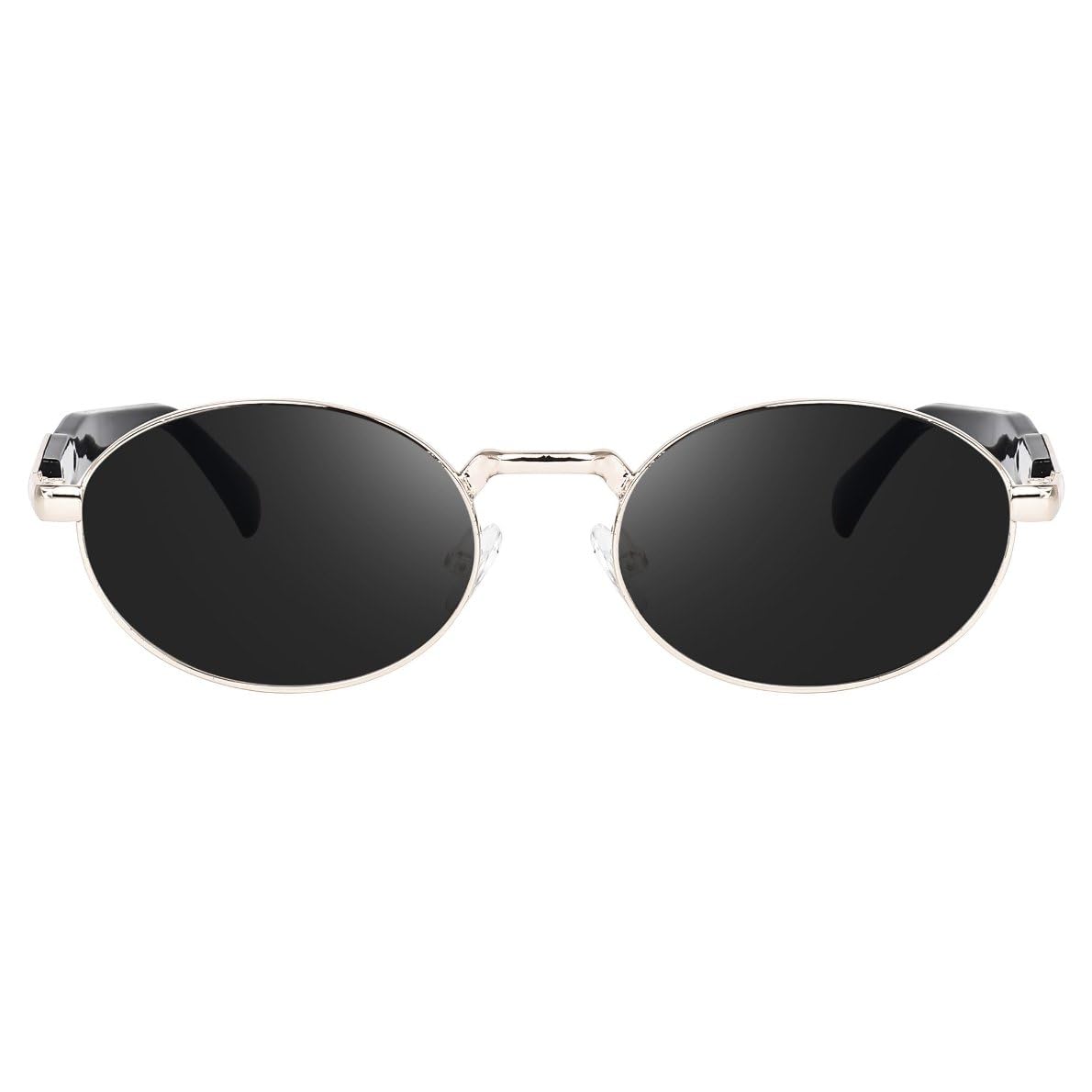 sunwear Lightweight Everyday Wear Silver Coloured Sunglasses for Men & Women 6120 silver blk-picture-31