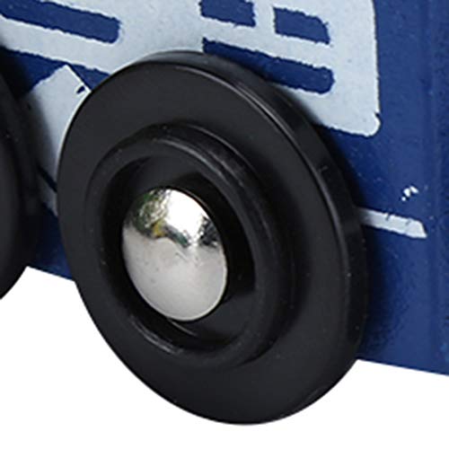 2 Set Kleiner Zug Holz Eisenbahn Spielzeug Kinderspielzeug Holzzug Lernspielzeug Holzzug Baby Spielzeug Frühes… – Bild 7