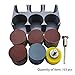 ZYRELYNX 1 Inch Sanding Disc Kit with A Storage Holder, Including 100pcs 1 Inch Sanding Discs Pad and 1pcs 1/8 Inch Shank Polishing Pad and 1pcs Organizer, Compatible with Most Rotary Tools
