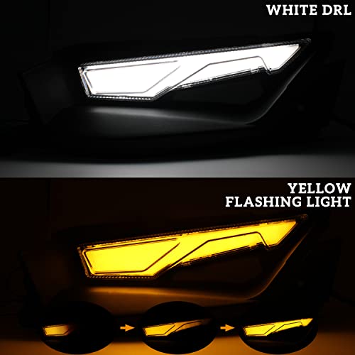 Ldetxy Front Upper Accent Panel & Light Assembly Kit For Slingshot All Models, Drl Turn Light Trim Panel Decorative Plate For Polaris Slingshot S Sl Slr R Le 2014-2023 Accessories #TOP1