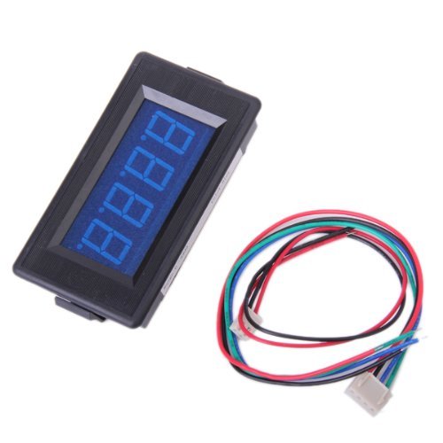 Contador digital reversible 0-9999 con pantalla LED azul de 4 dígitos