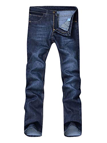 Andongnywell Men's Slim Straight Leg Jeans Straight Stretch Denim Pocket Jean Trousers Fashion Denim Pants