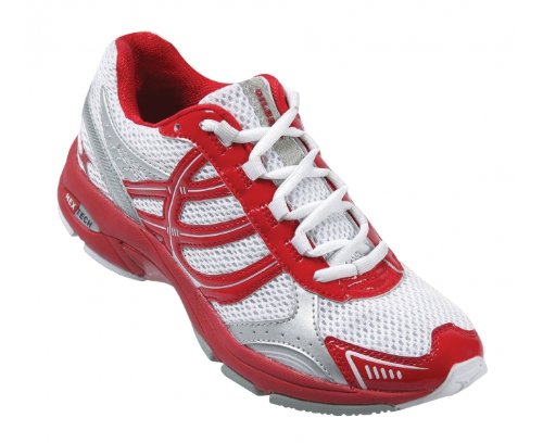 GILBERT Flash Ladies Netball Shoes, Red/White, US10