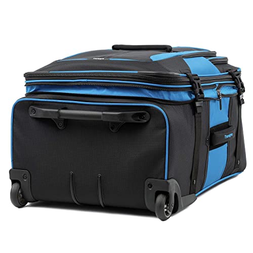 Travelpro Unisex-Adult Bold Softside Expandable Rollaboard Upright Luggage (Blue/Black, 2-Piece Set (22/28))