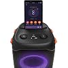 JBL PartyBox 110 - مكبر صوت محمول مع أضواء مدمجة وصوت قوي وباس عميق ، أسود