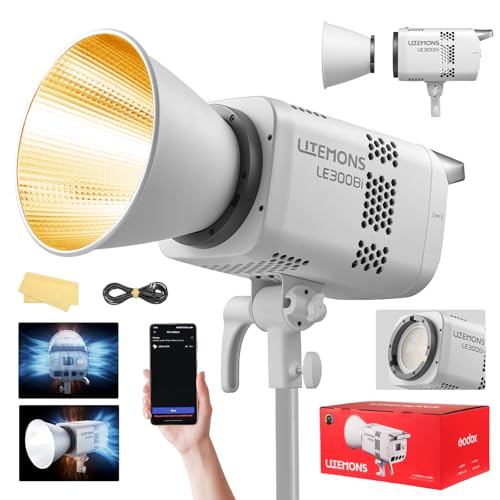 ✨【Reset Bluetooth con un solo tocco e configurazione efficiente dell'illuminazione con NFC】Godox LE300Bi Luce continua a LED Dotata di un nuovo pulsante Bluetooth per un reset più rapido con un solo tocco.Abbinata alla funzionalità di illuminazione di prossimità NFC,è sufficiente aprire l'app Godox Light e tenere il telefono vicino all'unità luminosa per connettersi istantaneamente,aumentando in modo significativo l'efficienza della collaborazione multi-luce.