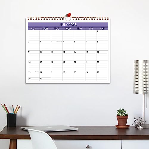 2023-2024 Calendar- Wall Calendar Runs From July 2023 To June 2024, 12 Months Calendar With Thick Paper For Planning And Organizing For Home Or Office, 8.5 X 11 Inches, Purple #TOP5