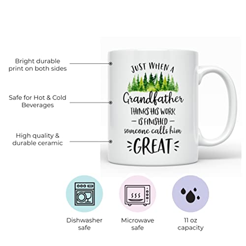 Youniquedesignsgreatgrandpaannouncementmug11ouncespregnancyannouncementgreatgrandparentsgiftwhite Urban Country Home Decor Younique designs great grandpa announcement mug 11 ounces pregnancy announcement great grandparents gift white urban country home decor
