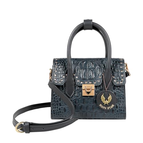 Hidesign Women Satchel Handbag (Blue)