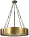 Framburg 2418 SP/PN 4-Light Oracle Dining Chandelier, Satin Pewter/Polished Nickel