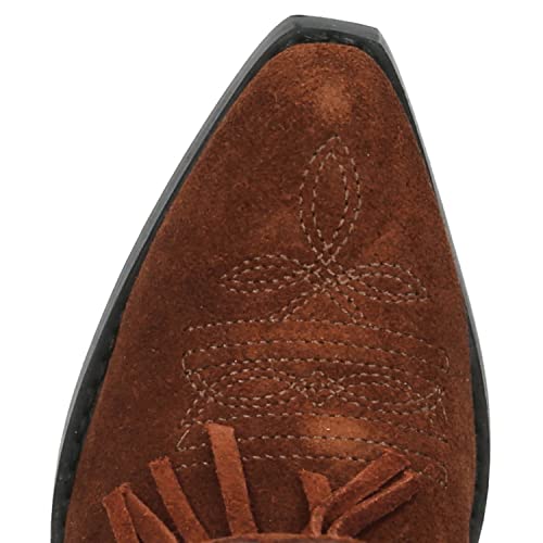 Smoky Girls Wisteria Double Fringe Tan Western Boot2