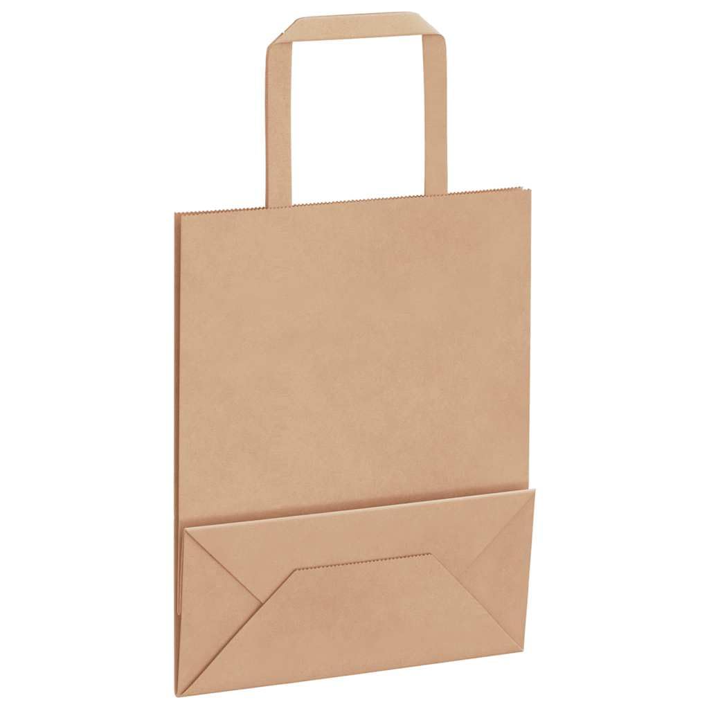 Kraftpapiertaschen 50 Stück Braun 18x8x22cm