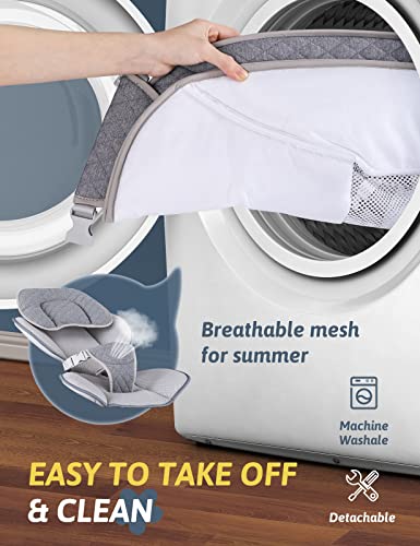 Baby Swings For Infants, Electric Portable Baby Swing By Remote Control 3 Swing Speeds And Music Speaker, Adjustable Recline Baby Bouncer With Harness Belt Suitable For 5-20 Lbs Newborn Toddler #TOP5