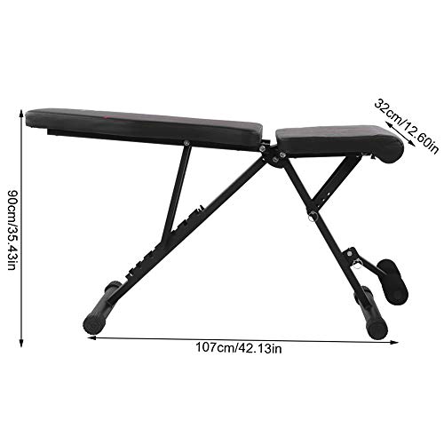 AYNEFY Adjustable Benches, Foldable Bench Multi‑Functional Utility Weight Bench, Utility Weight Bench for Full Body Workout