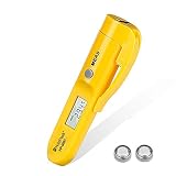☼ 【AMPLIA GAMA DE USOS】 Con un rango de -22 ~ 527 ℉ (-30 ℃ ~ 275), el termómetro infrarrojo IR es fácil de usar en casa para medir la temperatura de la superficie de la barbacoa o la temperatura de la superficie de la caldera.Incluso se puede medir la temperatura de almacenamiento del congelador, la bodega, etc.