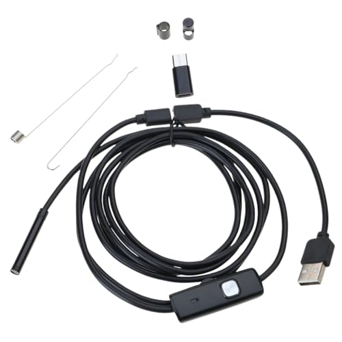 USB Endoscope Camera with 6 Adjustable LED Lights Borescope Snake Camera