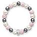 Produktbild THOMAS SABO Thomas Lock X0188  581  7 l Armband Hämatit REK.Rosenquarz, Süßwasser-Zuchtperlen, Größe L 17,5 cm/9 mm