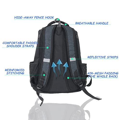 Goloni | Baseball Backpck Bag For Adult And Youth Baseball & Softball Equipment Bags Bat Bag | Shoes Compartment & Fence Hook #TOP2