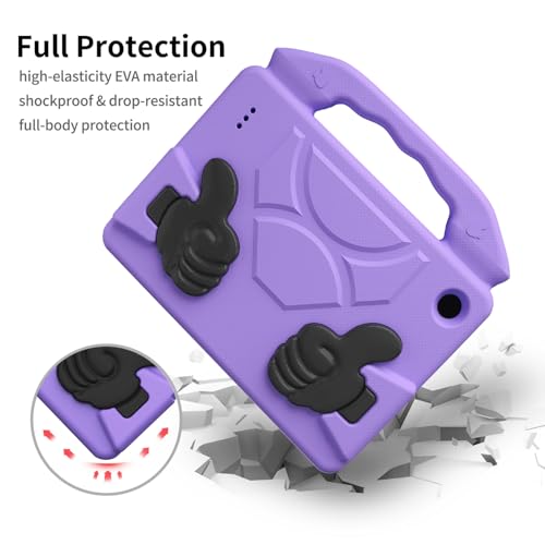 Étui tablette HD7 cassée évitée grâce à la coque EVA antichoc violette - 2