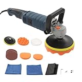 AGULIUM 1580W Electric Buffer Polisher with 7 Variable Speed, 6 Inch Rotary Car Buffer Polisher Waxer Kit for Auto Boat Furniture Sanding/Buffing/Polishing/Waxing/Grinding/Cleaning, 500- 3300RPM