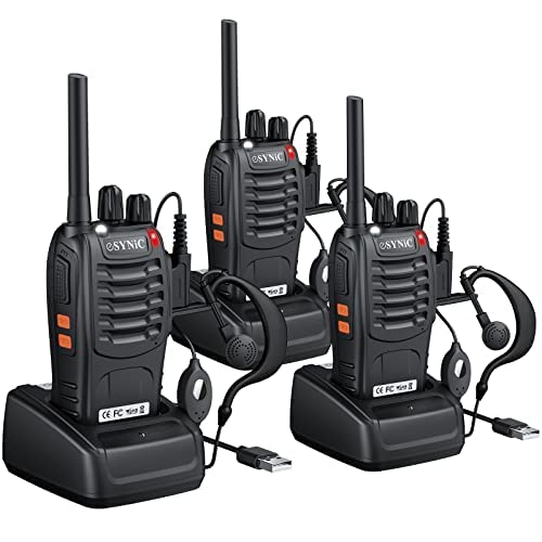 Nestling - Set Di 3 Walkie Talkie Per Bambini, Portata Fino A 3 Km In Aperta Campagna. 8 Canali, Funzione VOX Vivavoce, Torcia LED E Display LCD. Design Colorato E Resistente, Clip Da Cintura. Regalo Perfetto Per Avventure All'aperto.