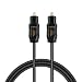 CableCreation Optical Digital Audio Cable,[5-Pack] 3FT Slim Fiber Optic Toslink Gold Plated Optical S/PDIF Cord for Home Theater, Sound Bar, TV, PS4, Xbox, VD/CD Player,Game Console& More,Black 1m