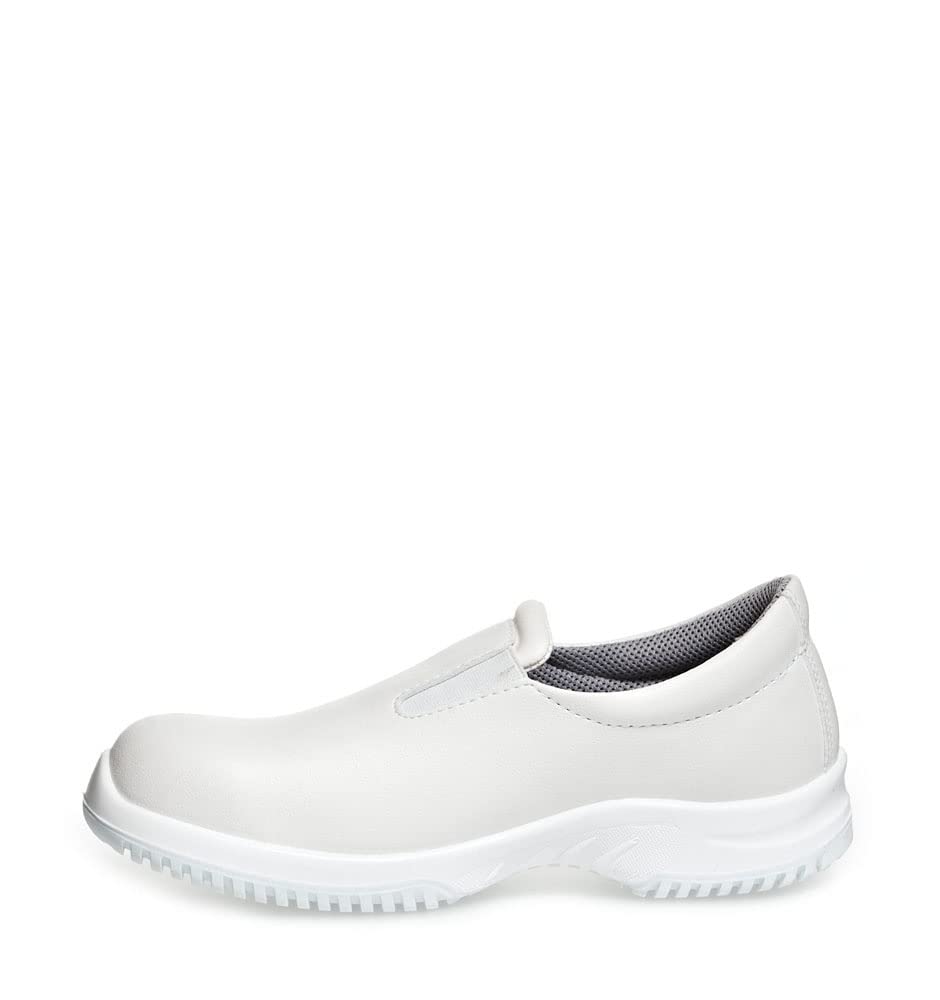 Abeba ESD-S-Schuh uni6 Slipper, weiss,Mikrofaser, CE, EN ISO 20345:2011, S2, Gr. 42