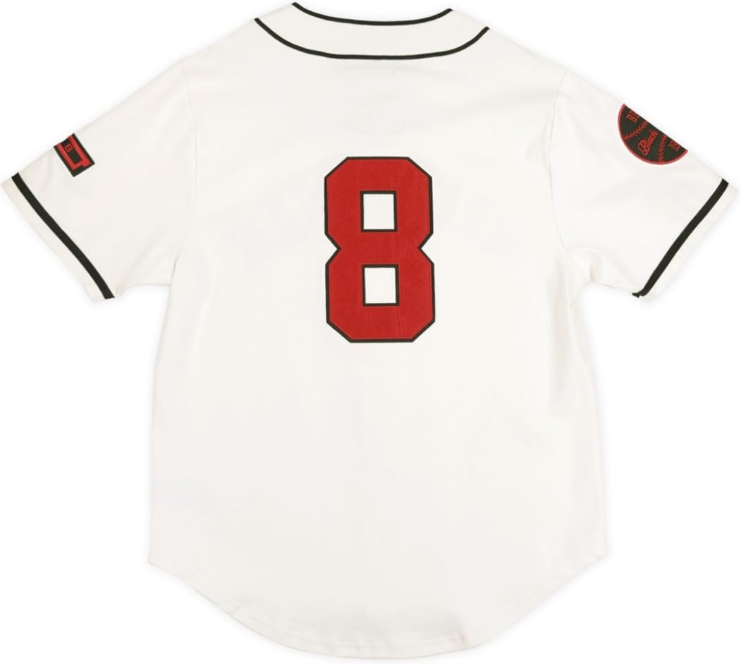 Big Boy Birmingham Black Barons S2 Heritage Mens Baseball Jersey [Ivory White - 4XL] - ID#62767