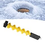 Ghzste 5-Zoll-Eisbohrer, Leichter Eisbohrer mit Nylonschwimmer für Tiefe Gewässer