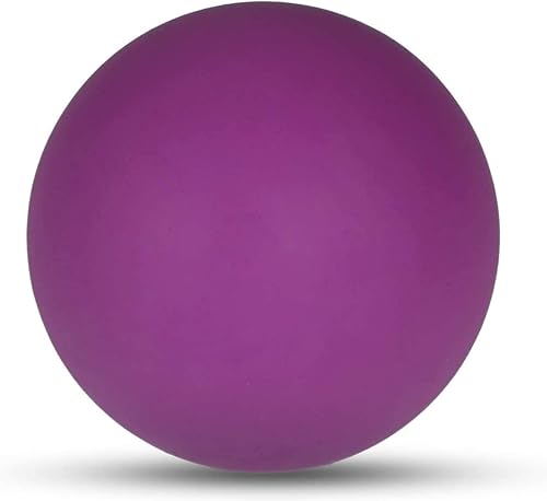 WOVTE Bola de lacrosse de masaje para músculos doloridos, hombros, cuello, espalda, pies, cuerpo, tejido profundo, punto gatillo, nudos musculares,