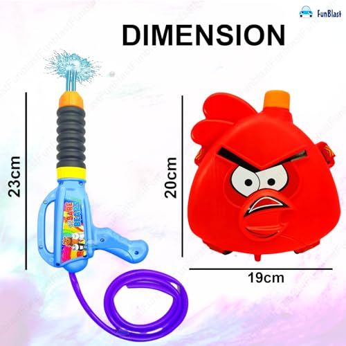 Image of FunBlast Holi Pichkari High Pressure Water Gun Toy for Kids with Tank Water, Pichkari Water Gun, Pichkari for Kids, Holi Gun, Tank Capacity - 1 L, Made in India Pichkari Toys, Best Gift