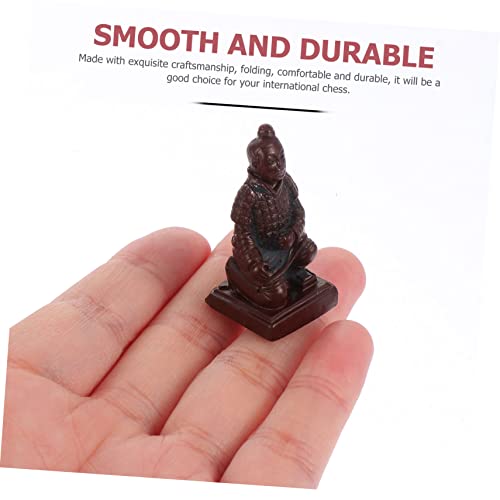 Jeu d'échecs vintage pliant petit format puzzle de stratégie portable - 6
