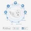 EIGHTREE Smart Plug, Smart Home WiFi Outlet Compatible with Alexa & Google Home, Smart Socket with Remote Control & Timer Function, 2.4GHz WiFi Only