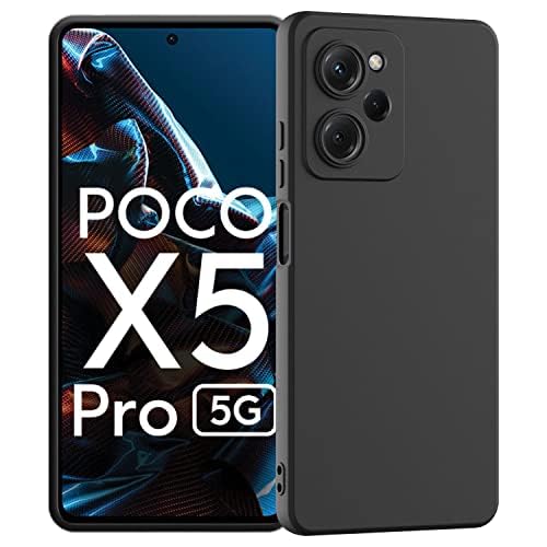 Funkyfits Sleek Black Cloth Silicone Back Cover Case for Poco X5 Pro 5G | Redmi Note 12 Pro 5G | Pro Plus 5G Stylish, Shockproof, and Ultra-Slim with Comfortable Grip (B0DBZ1T1MV) Amazon Price History, Amazon Price Tracker