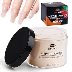 EBANKU Nude Acrylpulver 120g Professionelles Nagelpulver