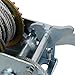 ZeHuoGe 600LBS Hand Winch, with 26FT Steel Cable, Galvanized Shell, 3.1:1 Gear Ratio Portable Winch, Two-Way Ratchet, Manual Operated Hand Crank Winch for Trailer, Boat or ATV Towing (26FT)