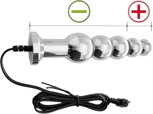 Enchufe eléctrico anal de acero con electroestimulación 7