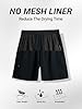Arcweg Swimming Shorts Men Long Men's Swim Shorts & Trunks with Zip Pockets Swim Shorts Black for Gym Swim Running No Mesh Lining Black M（UK #4