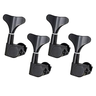 Instrument Accs String Tuning Peg Mécaniques pour Basse/Argent, 5 4R Noir - Les Beatles, Paul McCartney, John Lennon, RIngo Starr, George Harrison Instrument Accs String Tuning Peg Mécaniques pour Basse/Argent, 5 4R Noir – Image 2