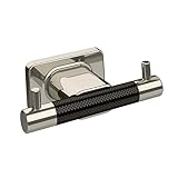 Amerock Esquire Double Robe Hook | Polished Nickel/Gunmetal