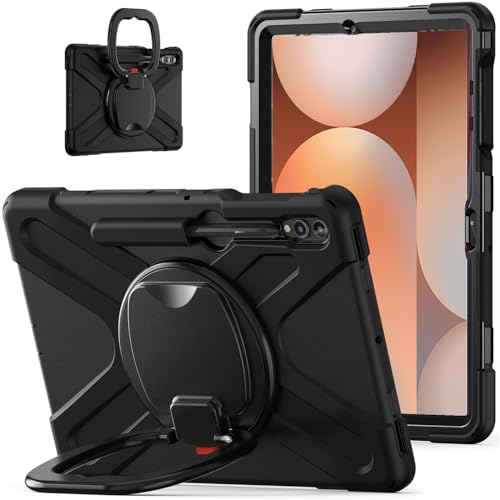 Coque antichoc Samsung Galaxy Tab S9 FE+ avec poignée et support 360