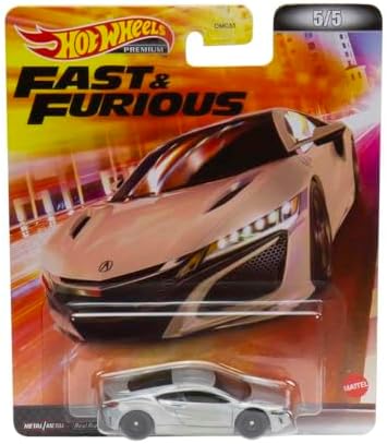 Hot Wheels Fast and Furious Die Cast Model Car '17 Acura NSX - 1:64 Scale Length 8 cm HCP30