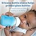 Dr. Brown's Natural Flow Anti-Colic Options+ Wide-Neck Glass Baby Bottles 5 oz/150 mL, with Level 1 Slow Flow Nipple, 3 Pack, 0m+